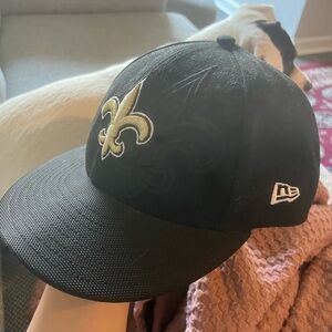 Gray Saint Neworleans New Era 59FIFTY Cap